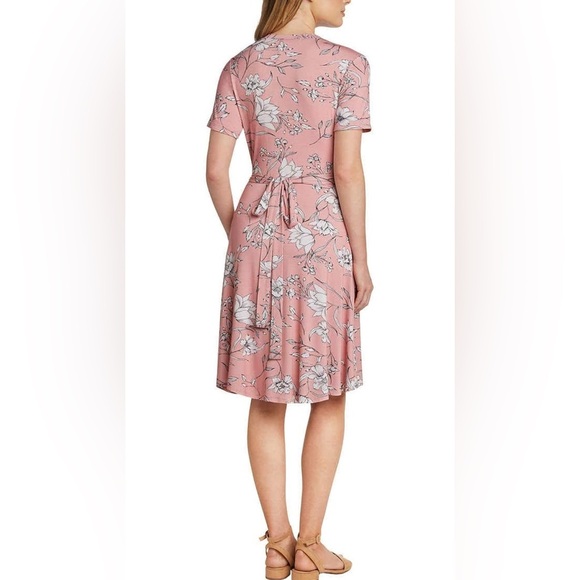 Matty M Ladies' Faux Wrap Dress - Blush XX-Large NWT - Picture 3 of 5